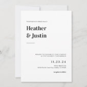 Bold Retro Weddenfoto Opslaan Datum Save The Date (Voorkant)