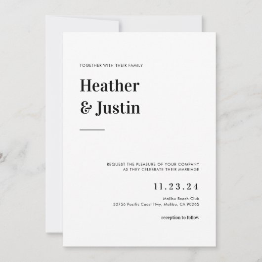 Bold Retro Weddenfoto Opslaan Datum Save The Date (Voorkant)