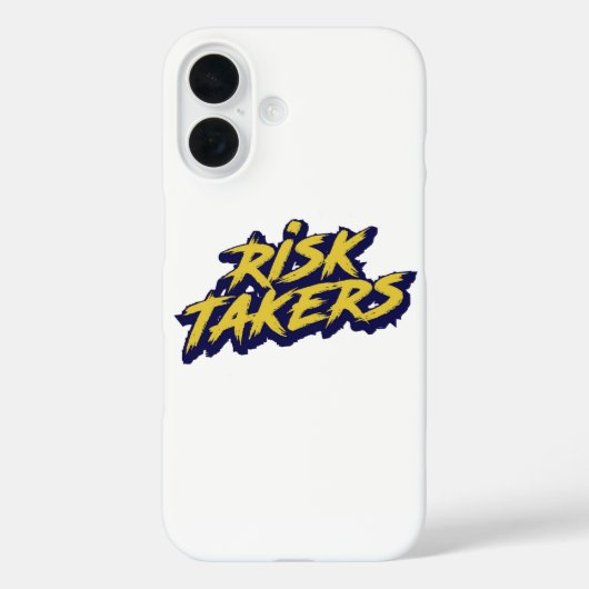Bold "Risk Takers" Motivational Case-Mate iPhone Case (Achterkant)