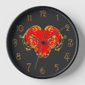 Bold Romantic Valentijn Red Gothic Heart (Voorkant)