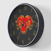 Bold Romantic Valentijn Red Gothic Heart (Hoek)