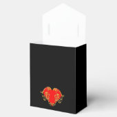 Bold Romantic Valentijn Red Gothic Heart Bedankdoosjes (Geopend)