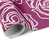 'Bold Roos Garden' inpakpapier (Rol Hoek)