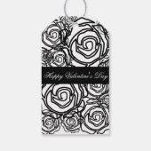 'Bold Roos Valentijn' (b/w) Gift Label Cadeaulabel (Achterkant)