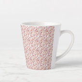 Bold Rose Gold Hearts Small Ceramic Latte Mug Mok (Rechts)