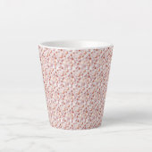 Bold Rose Gold Hearts Small Ceramic Latte Mug Mok (Voorkant)