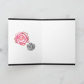 'Bold Rose-My One and Only' 5x7 wenskaart Kaart (Binnen)