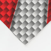 Bold Roundel Sunburst Design in koolstofvezelstijl Fleece Deken (Hoek)