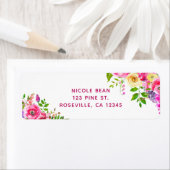 Bold roze lente botanische bruiloft van Bright Flo Etiket (Insitu)