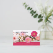 Bold Roze Natuurlijke Schoonheid Make-up Artist Visitekaartje (Staand voorkant)