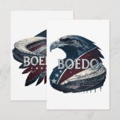 Bold Rules: A Clear, Striking Message RSVP Kaartje (Voorkant / Achterkant)