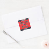 Bold Rules: A Clear, Striking Message Vierkante Sticker (Envelop)
