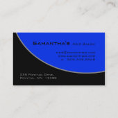 Bold Salon Spa Visitekaartje royal blue grijs 2H (Achterkant)
