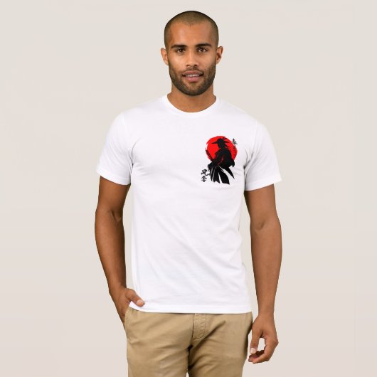 Bold Samurai Art for Martial Arts Fans T-shirt (Voorkant volledig)