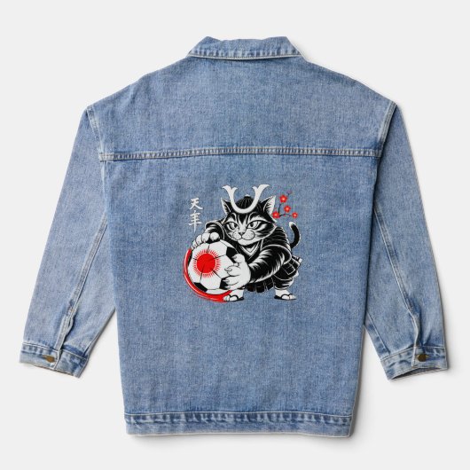 Bold Samurai Cat Jackets for Women (Achterkant)