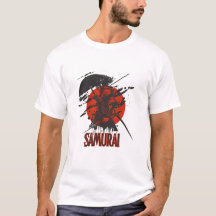 Bold Samurai Warrior T-shirt – Japanse kunst