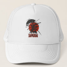 Bold Samurai Warrior trucker hoed – Japanse kunst