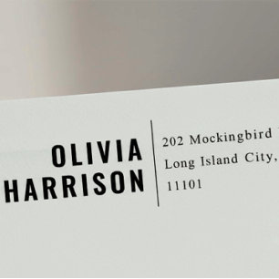 Bold Sans Serif Retour Adres Zelf-inking Zelf Zelfinktende Stempel