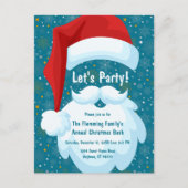 Bold Santa Gepersonaliseerd kerstfeest Briefkaart (Voorkant)