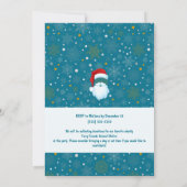 Bold Santa Gepersonaliseerd kerstfeest Kaart (Achterkant)