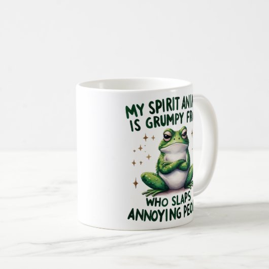 Bold & Sassy Frog Quote Graphic Koffiemok (Voorkant rechts)