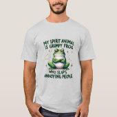 Bold & Sassy Frog Quote Graphic T-shirt (Voorkant)