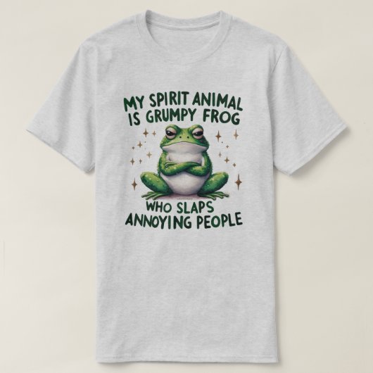 Bold & Sassy Frog Quote Graphic T-shirt (Design voorkant)