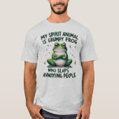 Bold & Sassy Frog Quote Graphic T-shirt (Voorkant)