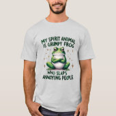 Bold & Sassy Frog Quote Graphic T-shirt (Voorkant)