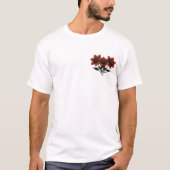 Bold Scarlet Blooms T-shirt (Voorkant)