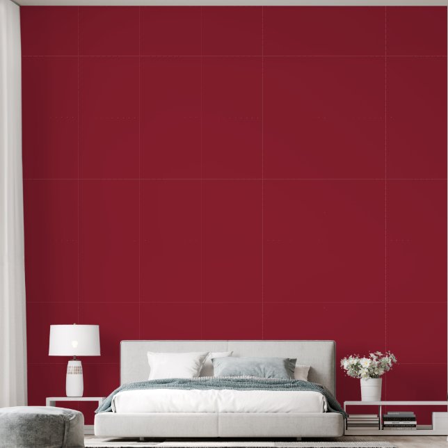 Bold Scarlet Smile Behang (Slaapkamer)