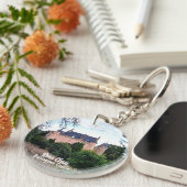 Bold Scottish Ross Clan's Balnagown Castle Sleutelhanger (Voorkant Rechts)