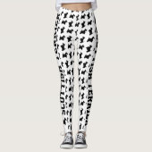 Bold Scottish Terrier Leggings (Voorkant)