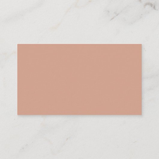 Bold Script Blush Terracotta Display Shower Informatiekaartje (Achterkant)