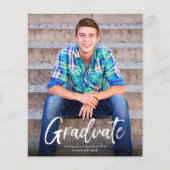 Bold Script-foto Afstuderen budget bekendmaking (Voorkant)