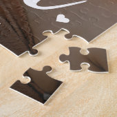 Bold Script Love Sisters BFF Family Foto Legpuzzel (Zijkant)