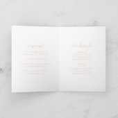 Bold Script Peach Elegant Wedding (Binnen)