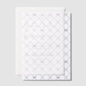 Bold Script Peach Elegant Wedding Vellum Uitnodigingen (Offset (Uitnodiging))