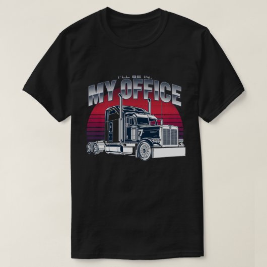 Bold Semi-Truck Graphic Design Artwork T-shirt (Design voorkant)