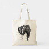 Bold Shaded Bulldog, vrolijk afstandelijk Tote Bag (Achterkant)