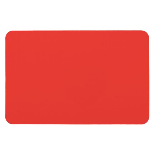 Bold Solid Red Background Magneet (Horizontaal)