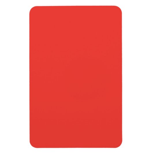 Bold Solid Red Background  Magneet (Verticaal)