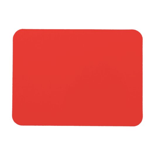 Bold Solid Red Background  Magneet (Horizontaal)
