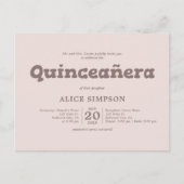 Bold Speels Quinceanera Briefkaart (Voorkant)