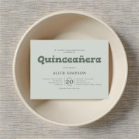 Bold Speels Quinceanera Briefkaart
