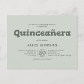 Bold Speels Quinceanera Briefkaart (Voorkant)