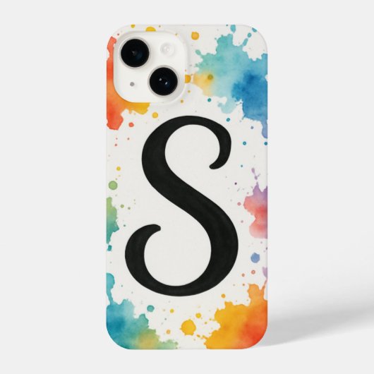 “Bold Splash Art Phone Cover with Striking Trendy iPhone Hoesje (Achterkant)