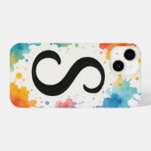 “Bold Splash Art Phone Cover with Striking Trendy iPhone Hoesje (Achterkant horizontaal)