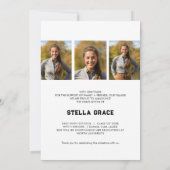 Bold Sport Athlete Photo Grad Aankondiging (Achterkant)