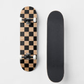 Bold Square Checkers Skateboard Deck Pattern Desig (Voorkant)